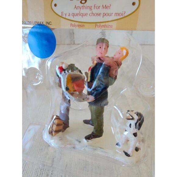 Lemax anything for me mailbox dog dad child people figuring new 2000 village acc - Picture 4 of 6